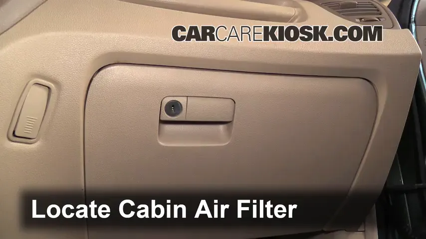 2007 Kia Sportage LX 2.7L V6 Filtro de aire (interior) Cambio
